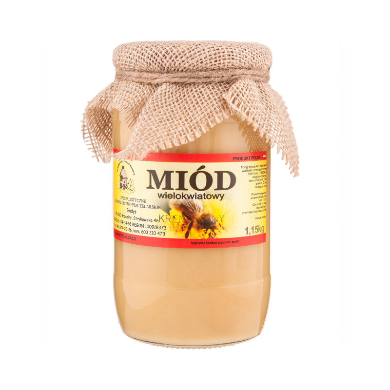 Miód wielokwiatowy kremowany 1,10kg