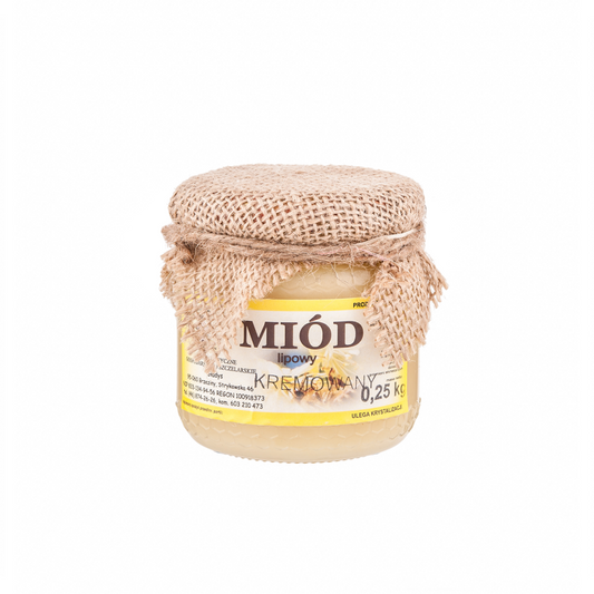 Miód lipowy kremowy 0,25kg